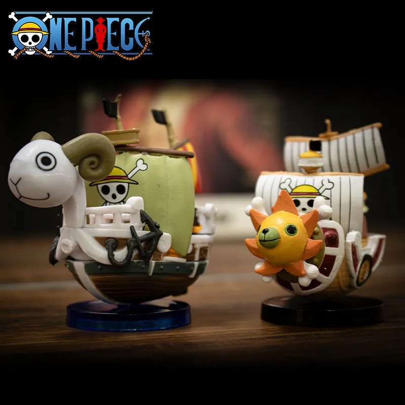 Model Kit One Piece Ship - Mainan Model Luffy figur kapal satu