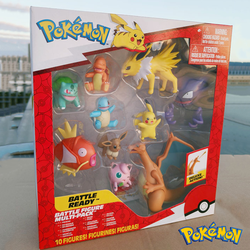 Model Kit Quick Pokemon - Figur Pertempuran Ultimate Pokemon Pikachu Bulbasaur