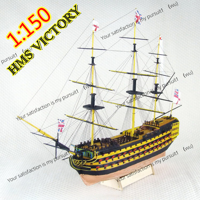 Model Kit Hms Victory - 1Set 1:150 Kit Model Kapal Layar