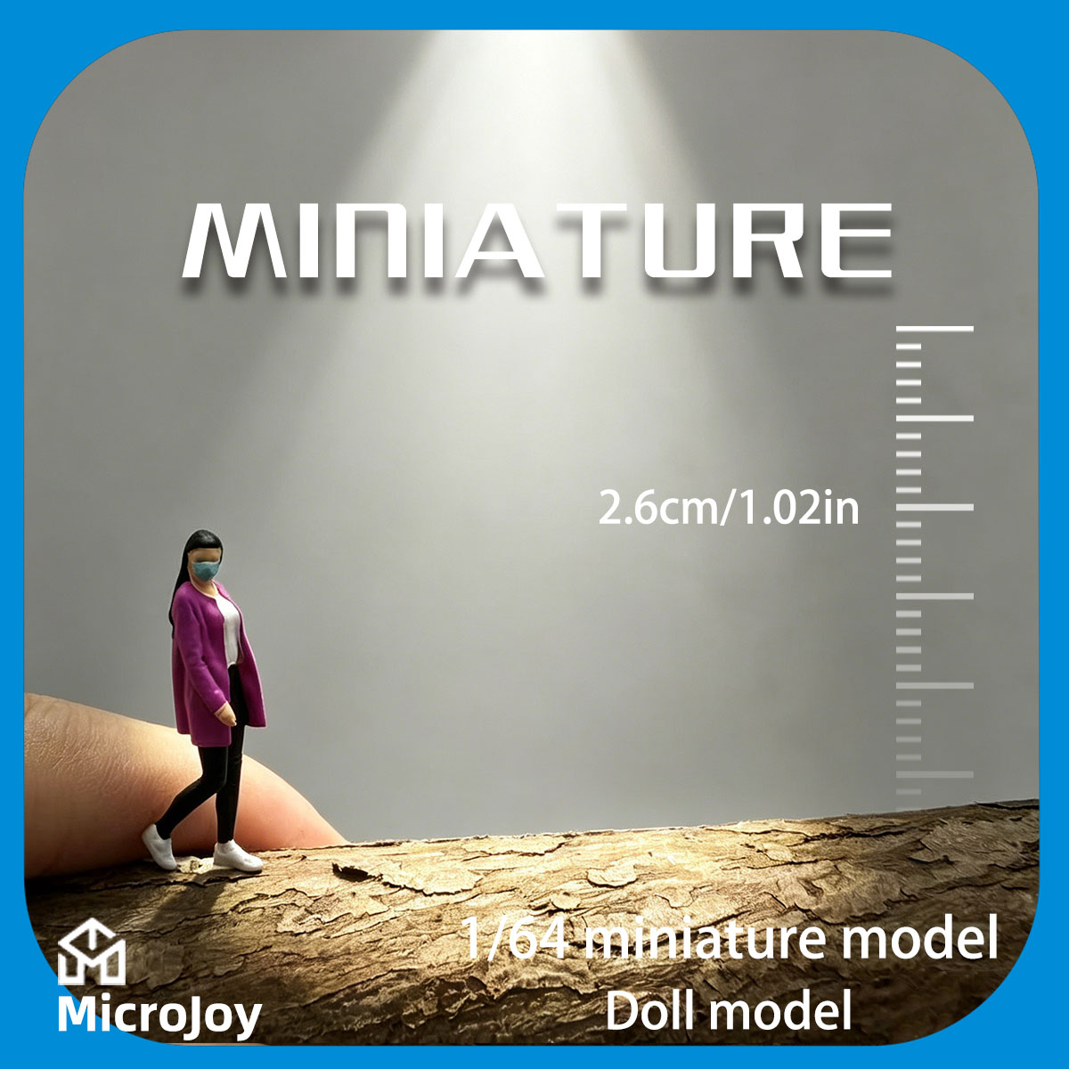 Model Kit Train - Model Figur Miniatur Skala 1:64, Figur