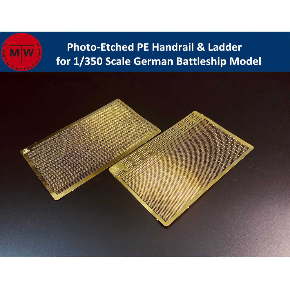 Photo Etch Brass - 1/350 Skala Foto Terukir PE Pegangan
