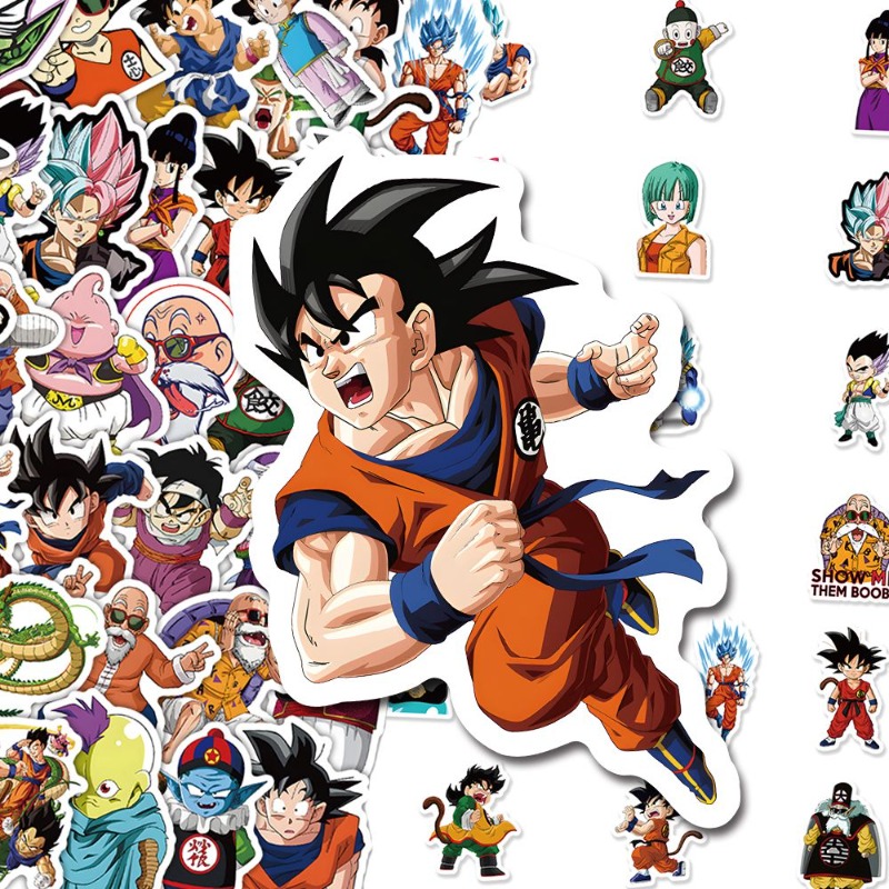 60 Buah Stiker Anime Dragon Ba - Model Kit Dragon Ball ulasan dan harga