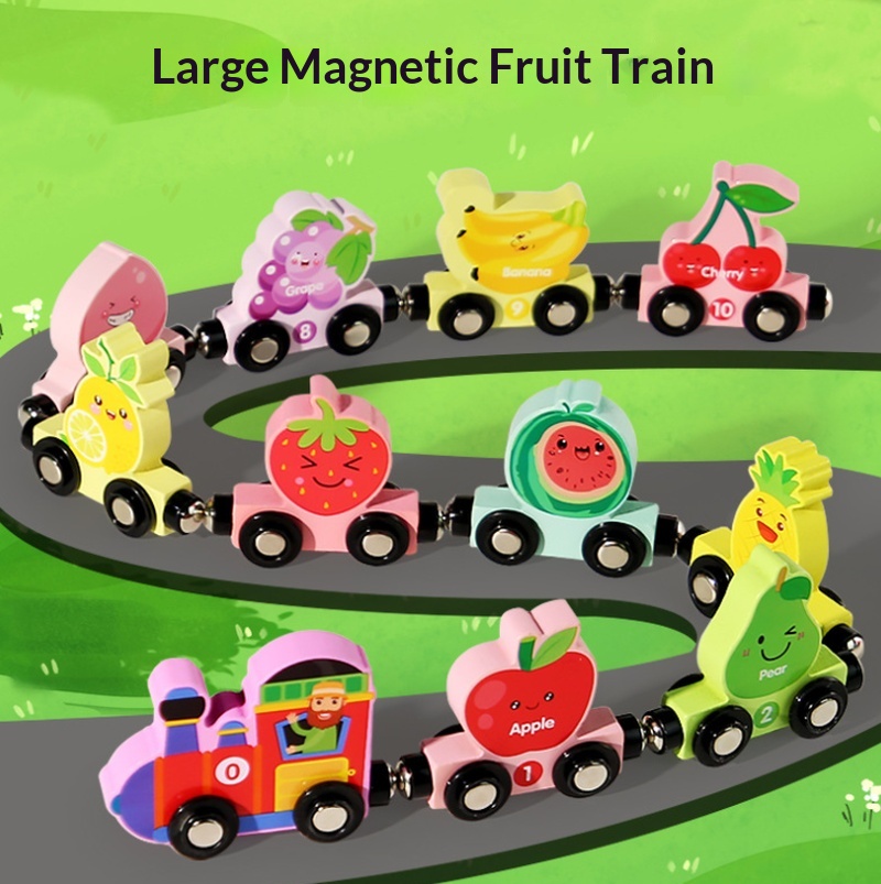 Mainan Kereta Buah Magnetik Ka - Model Kit Train ulasan dan harga
