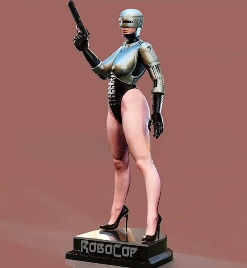 Kit Model Figur Resin Die-Cast - Model Kit Robocop ulasan dan harga