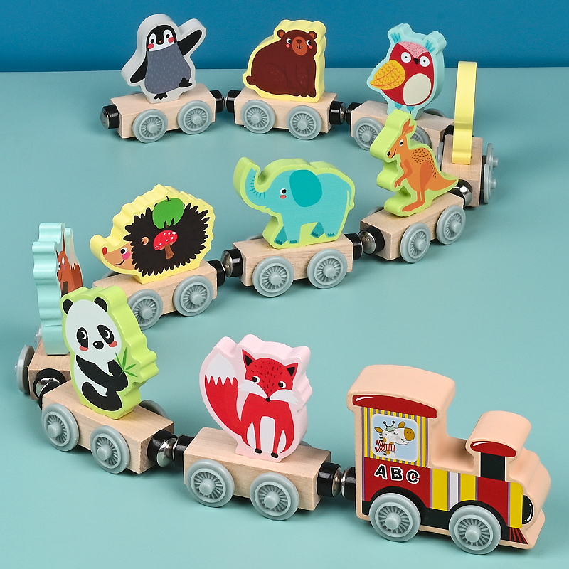 Mainan kereta kecil bahan kayu - Model Kit Train ulasan dan harga