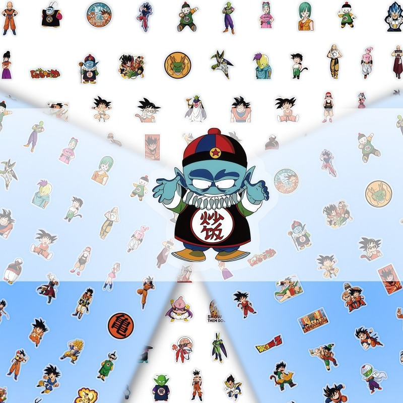 104pcs Stiker Transparan Drago - Model Kit Dragon Ball ulasan dan harga