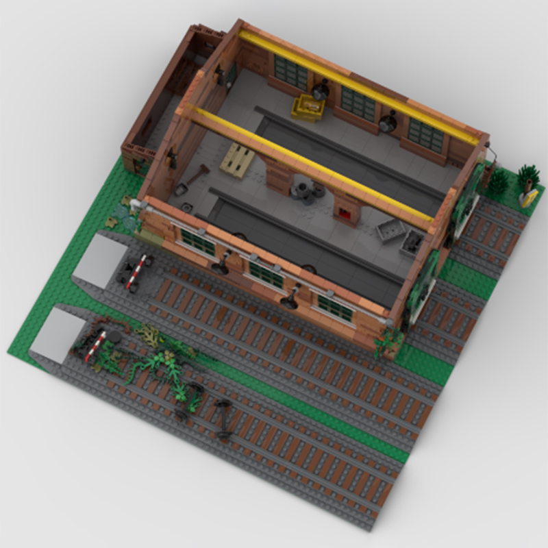 MOC Model Arsitektur Gudang Ke - Model Kit Train ulasan dan harga
