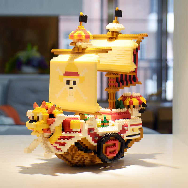 Blok Bangunan One Piece Seri L - Model Kit One Piece Ship ulasan dan harga